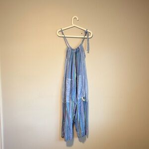 Free People Multicolor Striped Pajama Jumpsuit